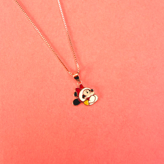 925 Sterling Silver Sweet Minnie Charm Kids Chain