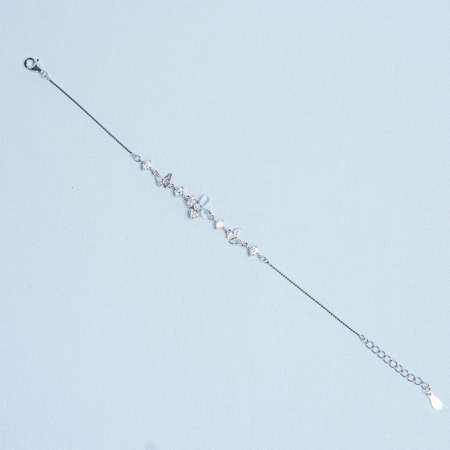 Silver Butterfly Elegance Women Chain Bracelet