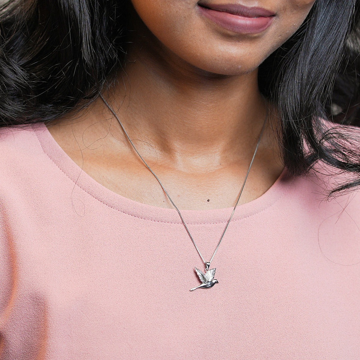 925 Sterling Silver Humming Allure Women Detachable Pendant Chain