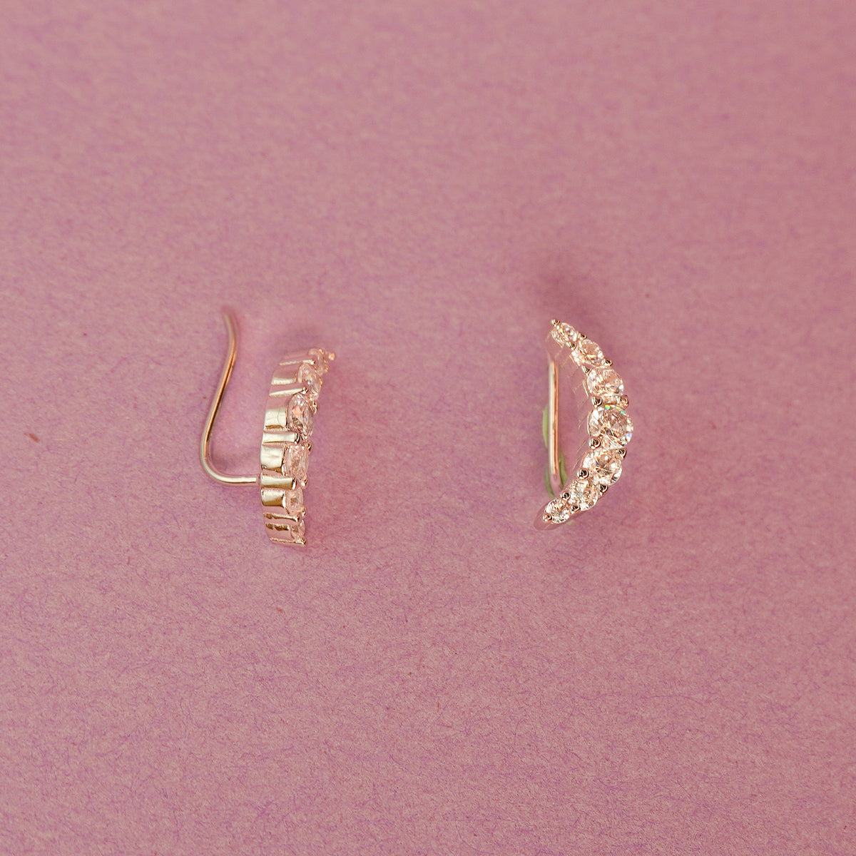 925 Sterling Silver Ear Climber Earring