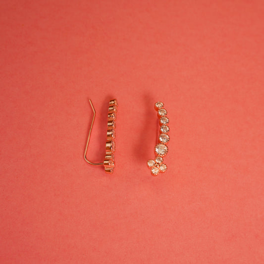 925 Sterling Silver RoseGold Ear Cuff