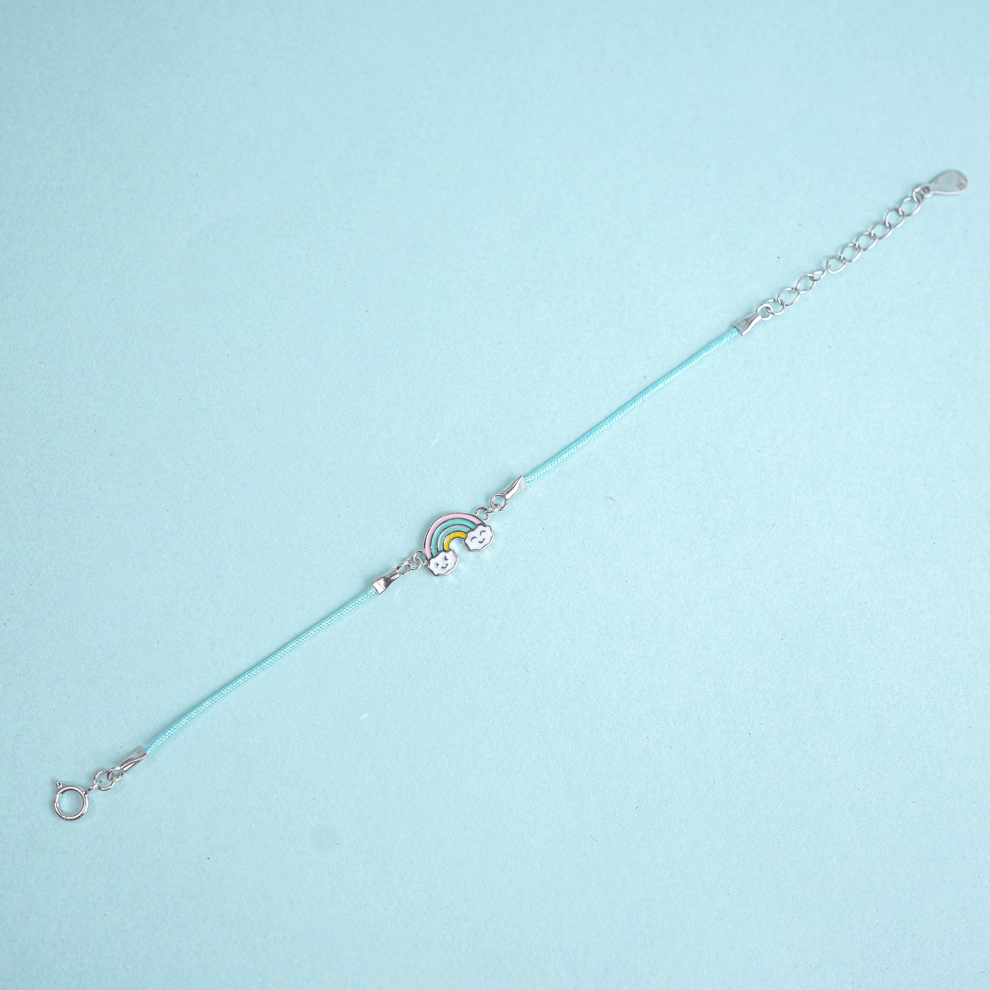 Silver Chasing Rainbows Kids Bracelet