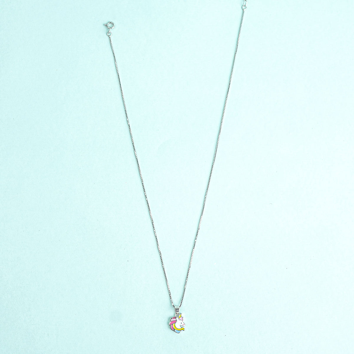 925 Sterling Silver Unicorn Wonder Charm Kids Chain