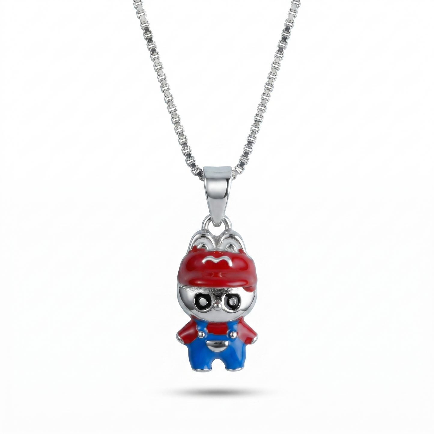 Silver Mario Adventure Charm Kids Chain