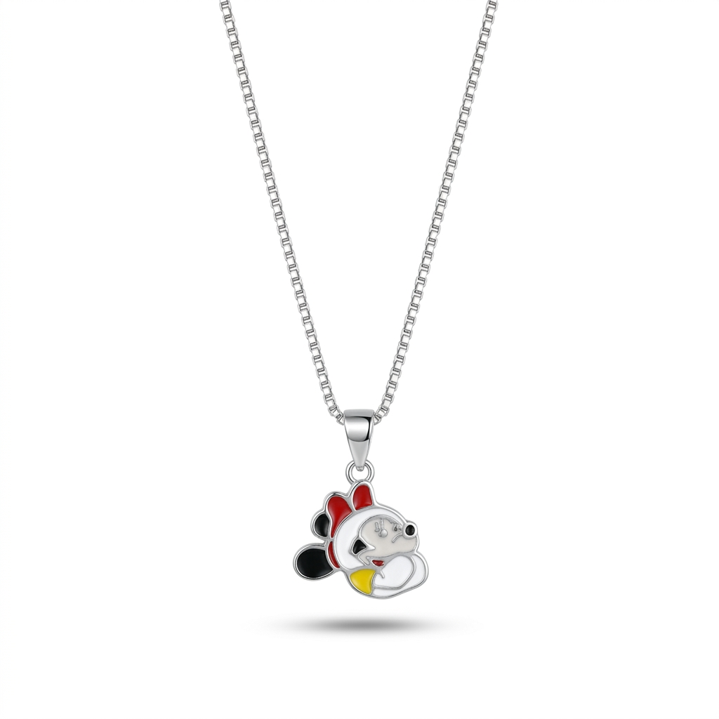 Silver Sweet Minnie Charm Kids Chain
