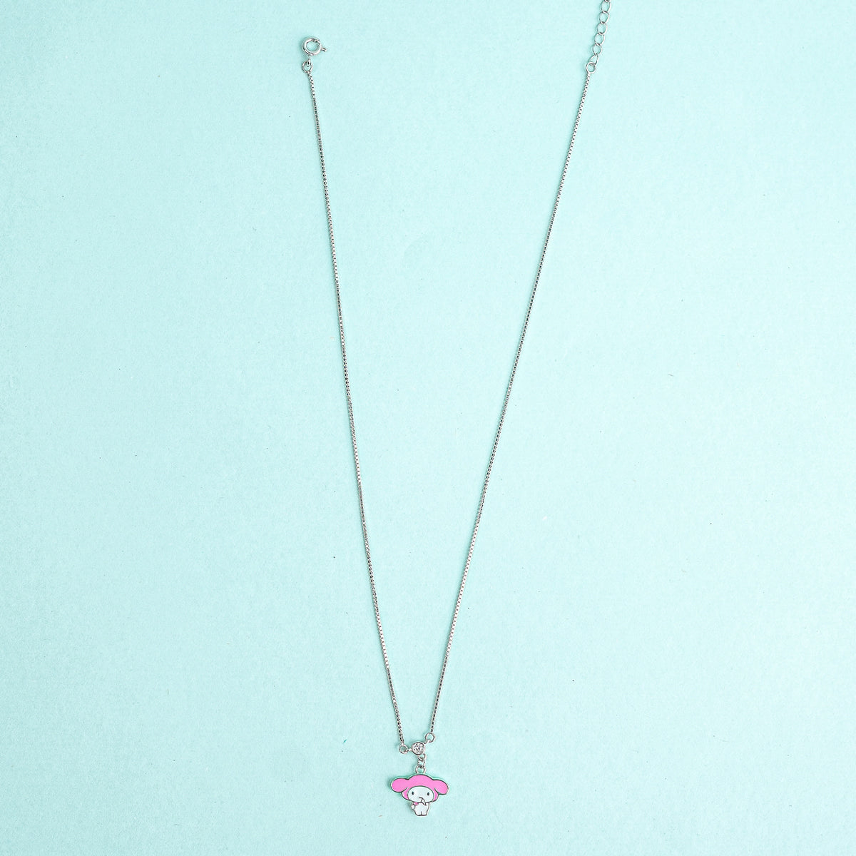 925 Sterling Silver Bunny Melody Charm Kids Chain (1 to 5 Yrs)