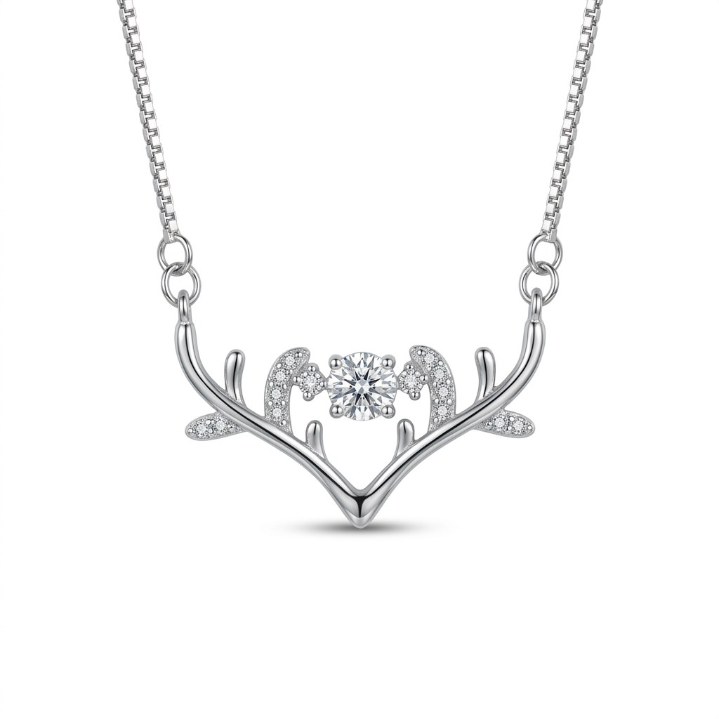 Silver Deer Majesty Pendant Chain