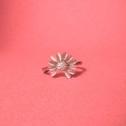 925 Sterling Silver Daisy Blossom Women Ring