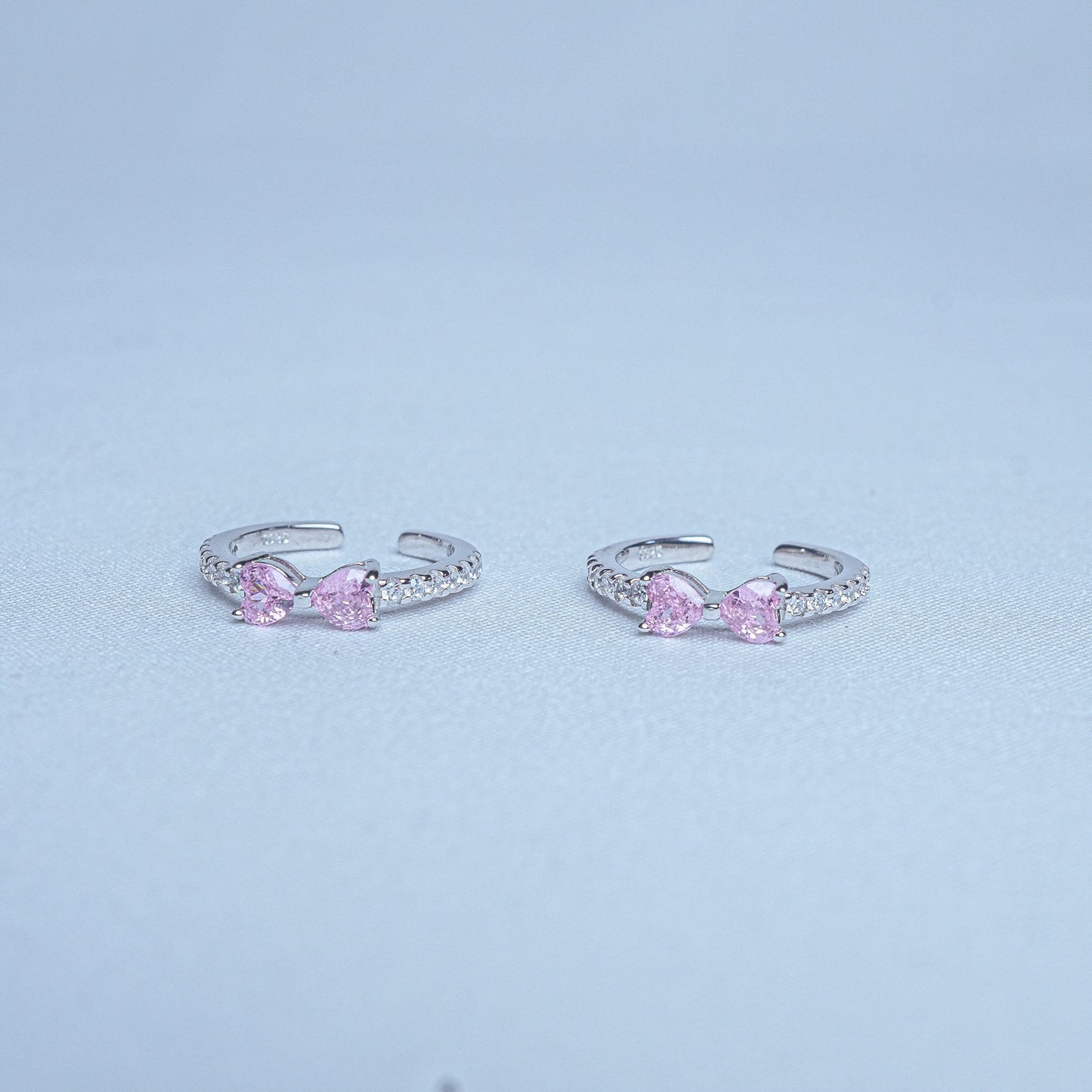 925 Sterling Silver Feminine Bow Detail Women Toe Ring