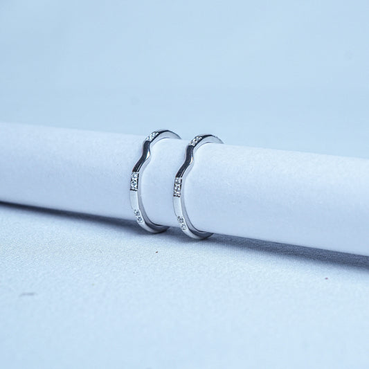 925 Sterling Silver V Lumina Women Toe Ring