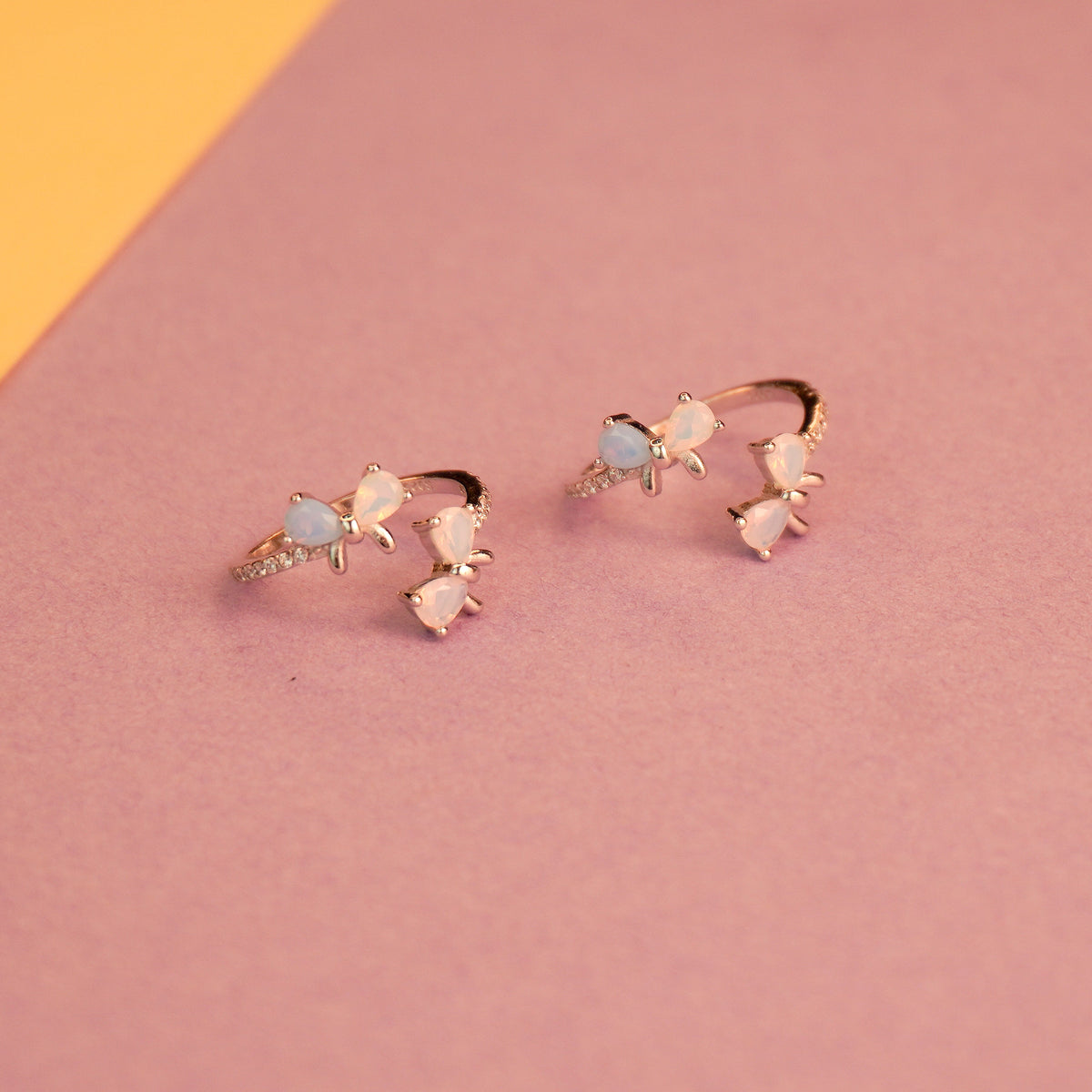 925 Sterling Silver Flower Cocktail Toe Ring