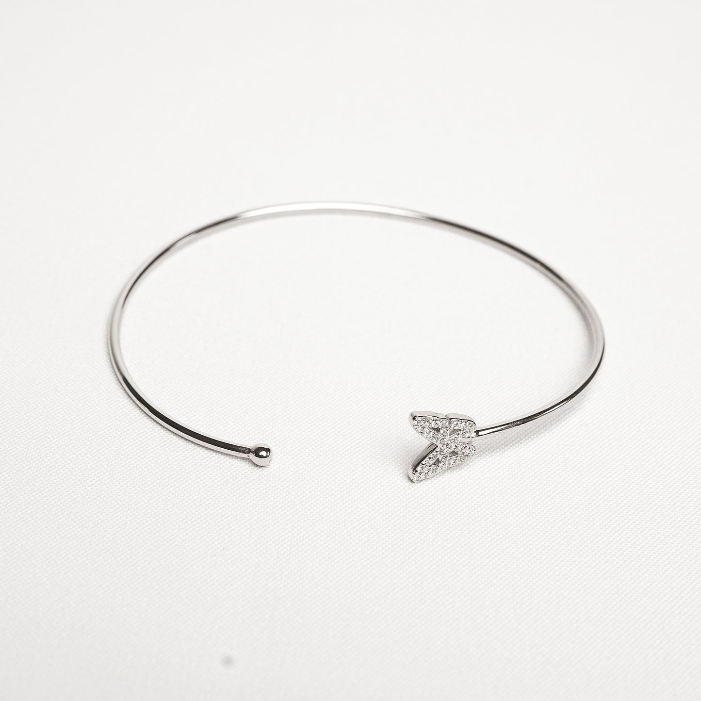 Silver Dreamwing Butterfly Hand Cuff Bracelet