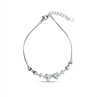 Silver Bow Aura Bracelet