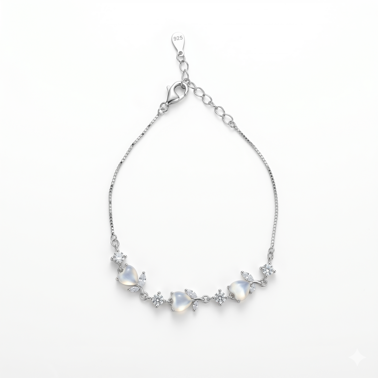 Silver Tulip Soft Glow Bracelet