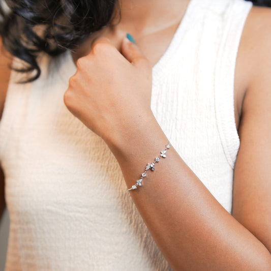 Silver Butterfly Majesty Women Chain Bracelet
