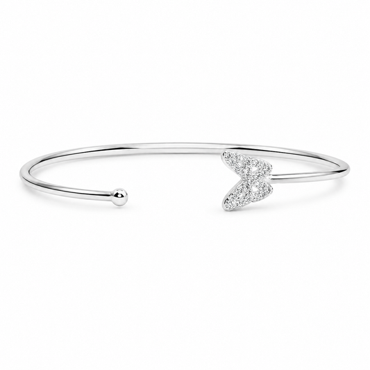 Silver Dreamwing Butterfly Women Cuff Bracelet