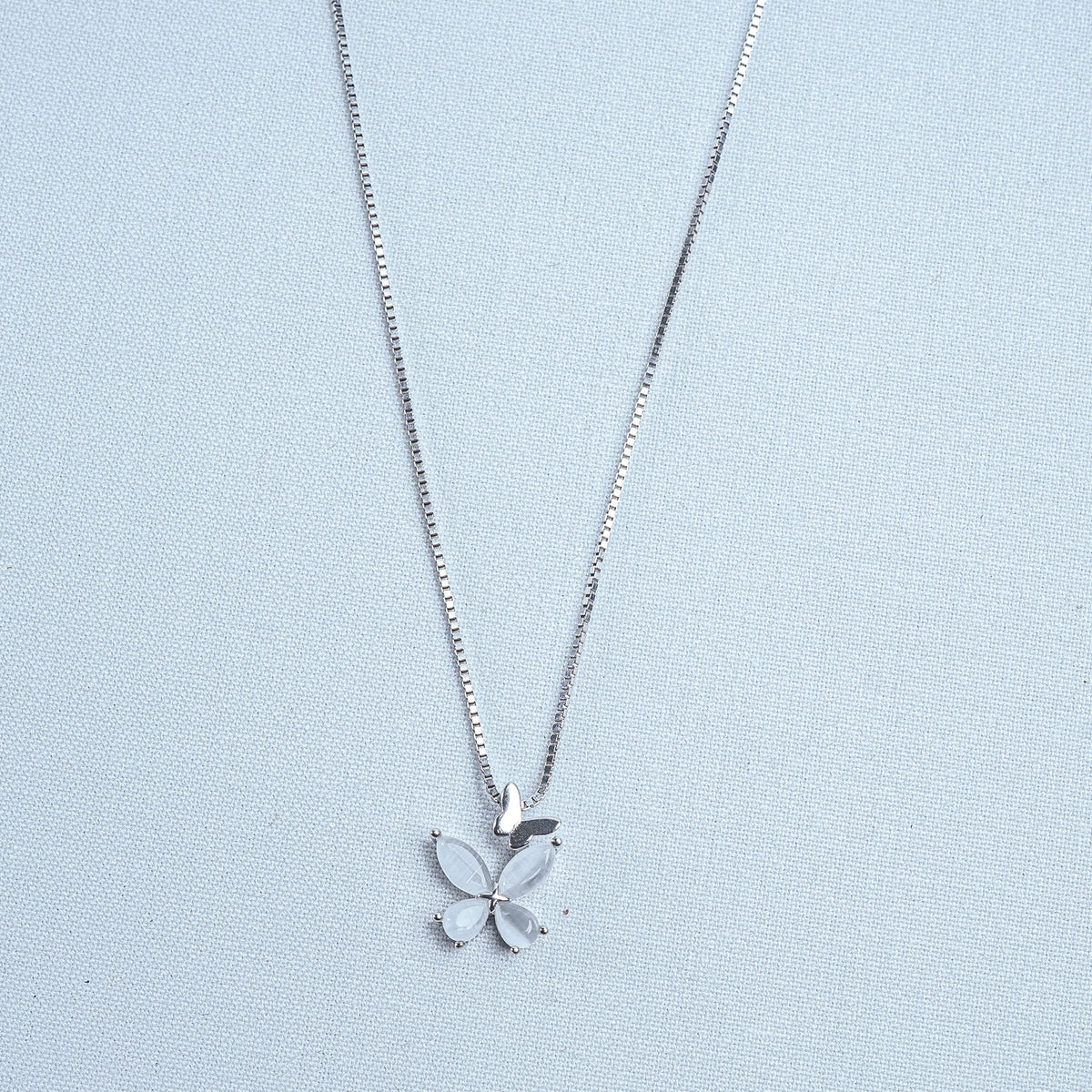 925 Sterling Silver Butterfly Daydream Women Detachable Pendant Chain