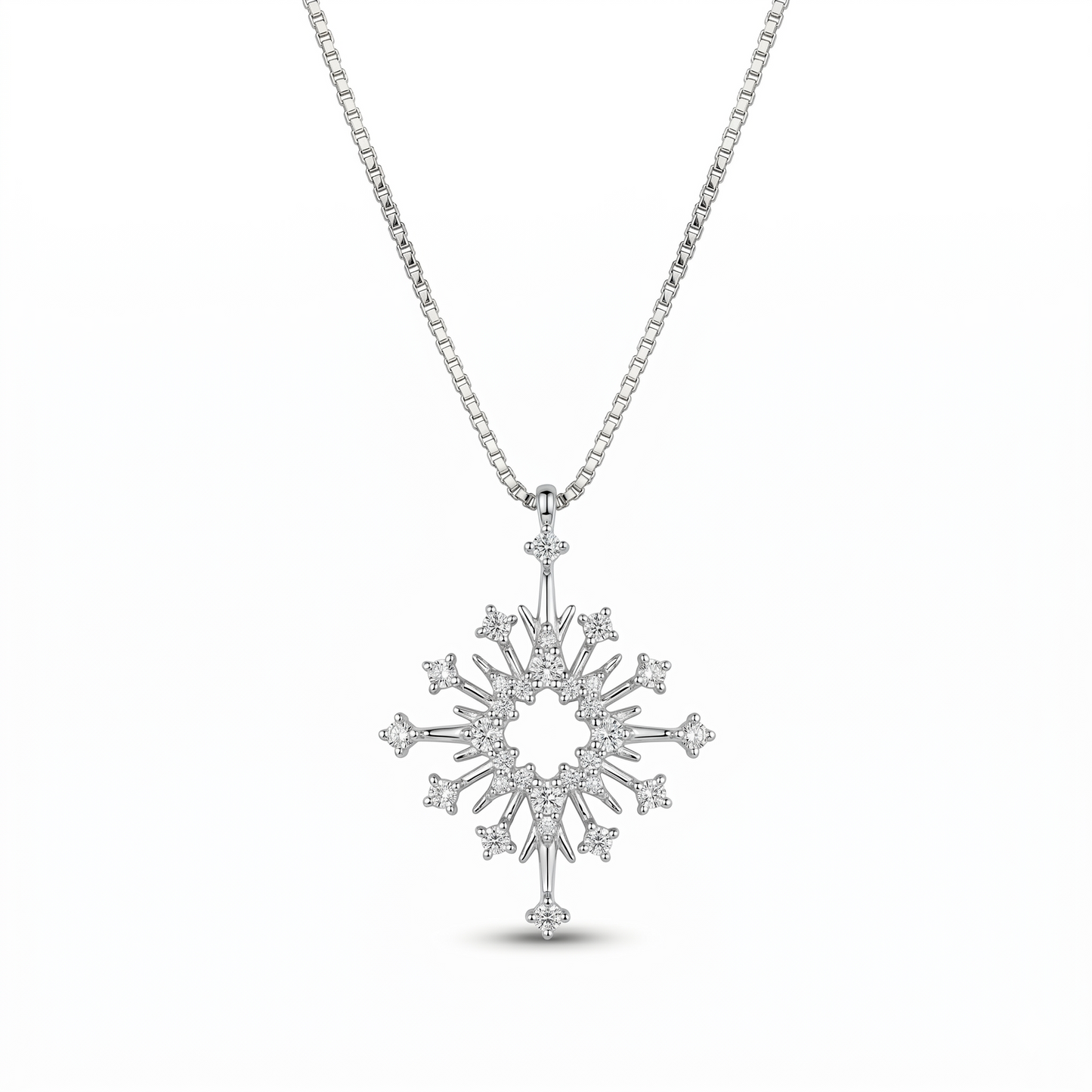 Silver Frost Shimmer Dollar Chain