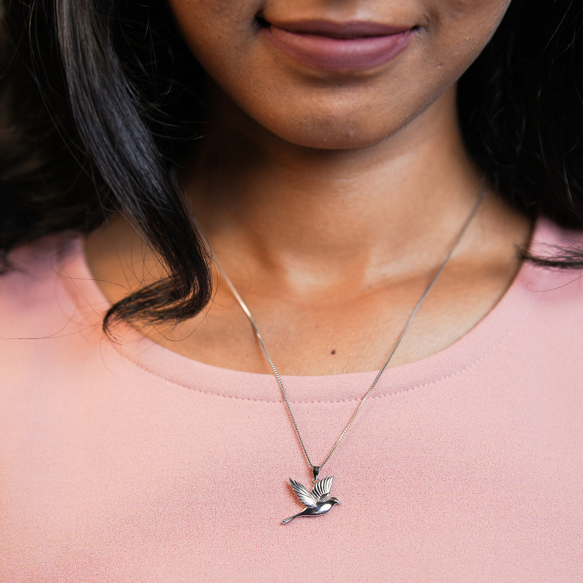 925 Sterling Silver Humming Allure Women Detachable Pendant Chain
