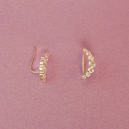 925 Sterling Silver Ear Climber Earring
