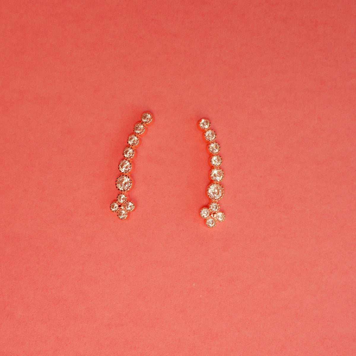 925 Sterling Silver RoseGold Ear Cuff