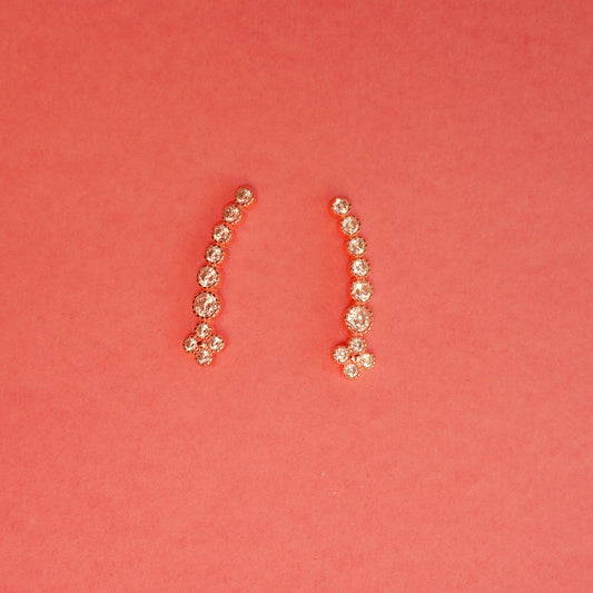 925 Sterling Silver RoseGold Ear Cuff