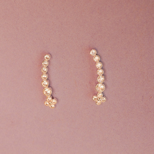 925 Sterling Silver Stone Studded Ear Crawler