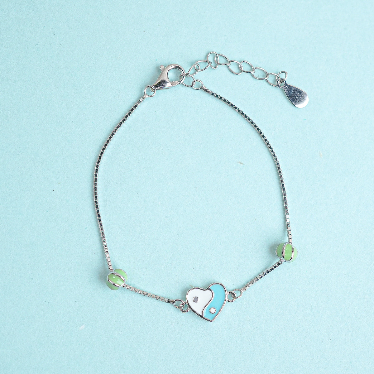 925 Sterling Silver Harmony Yin Yang Kids Bracelet