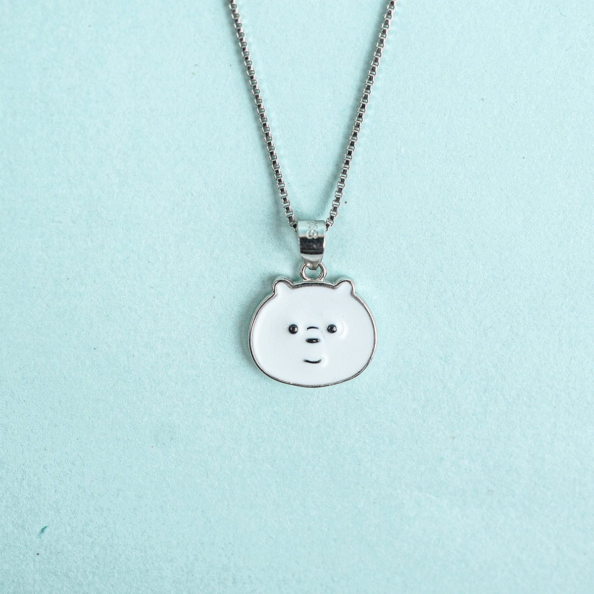 925 Sterling Silver Playful Panda Charm Kids Chain