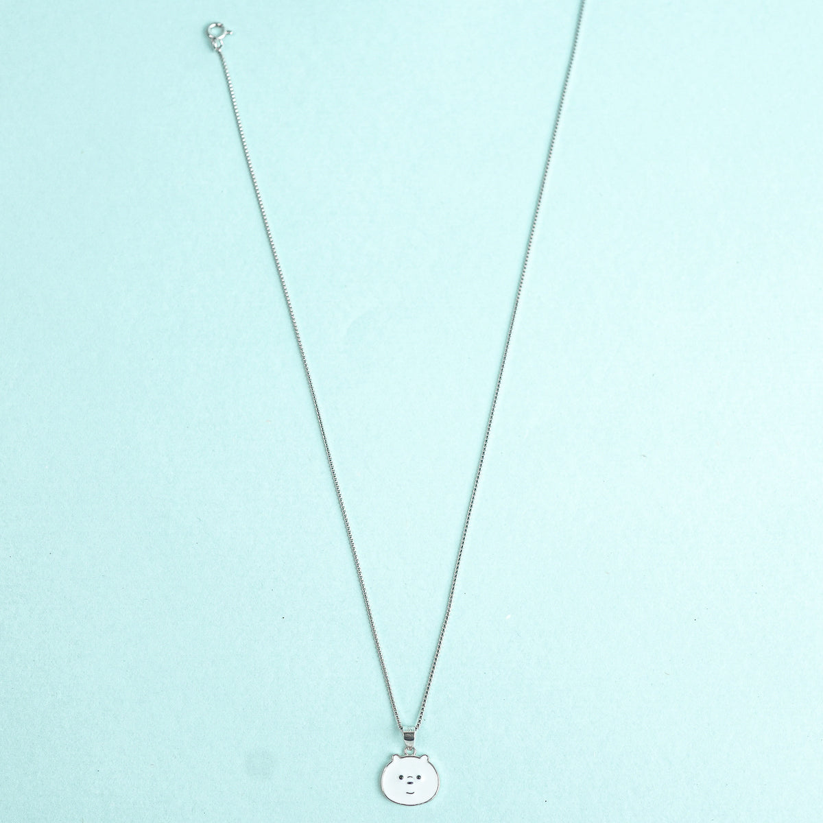 925 Sterling Silver Playful Panda Charm Kids Chain