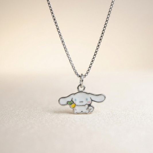 Silver Cotton Tail Bunny Charm Kids Chain