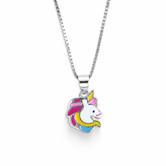 Silver Unicorn Wonder Charm Kids Chain