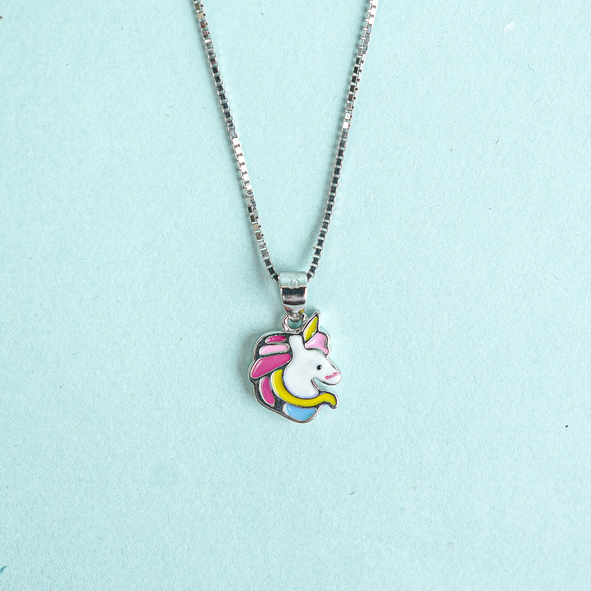 925 Sterling Silver Unicorn Wonder Charm Kids Chain