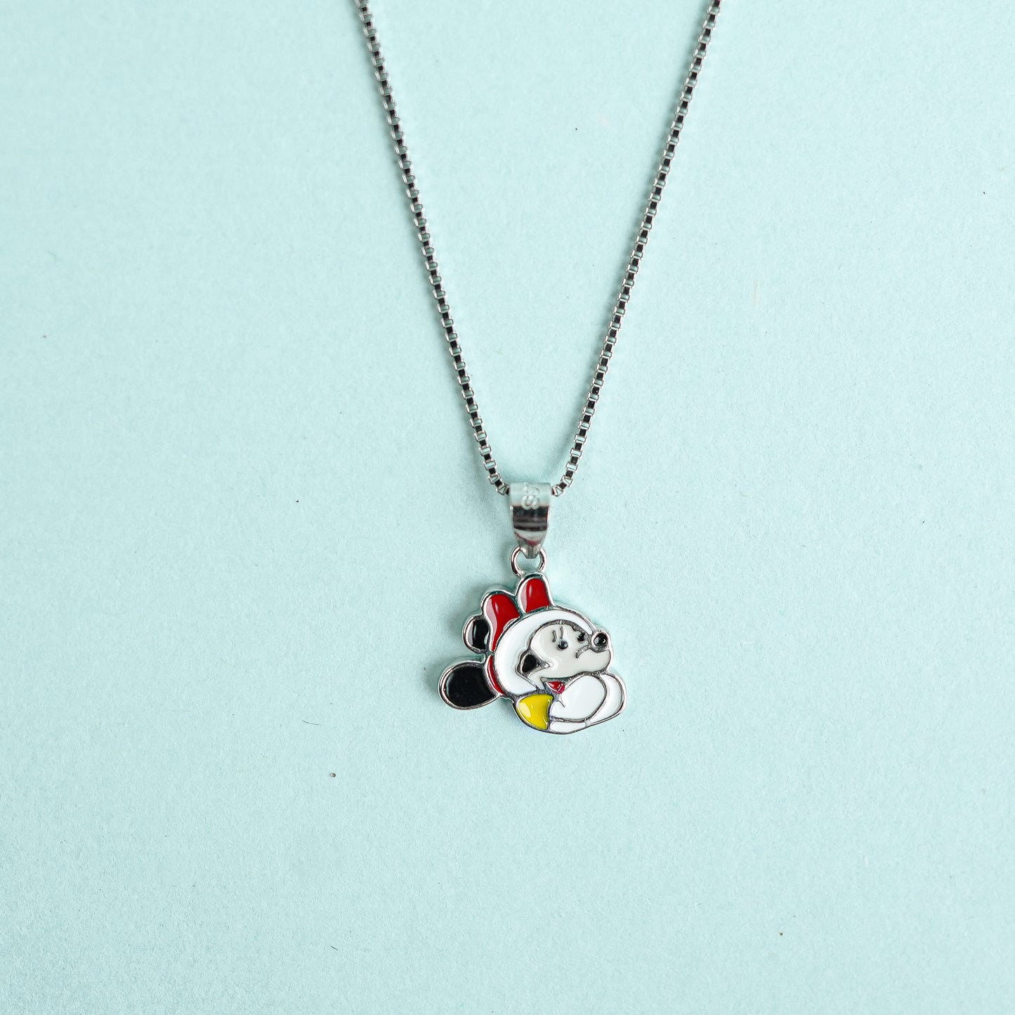 Silver Sweet Minnie Charm Kids Chain