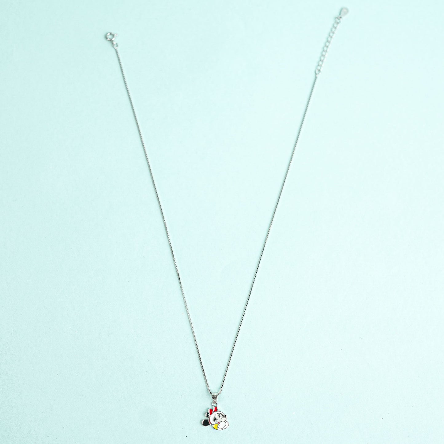 Silver Sweet Minnie Charm Kids Chain
