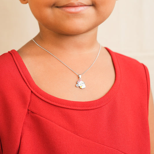 Silver Sweet Minnie Charm Kids Chain