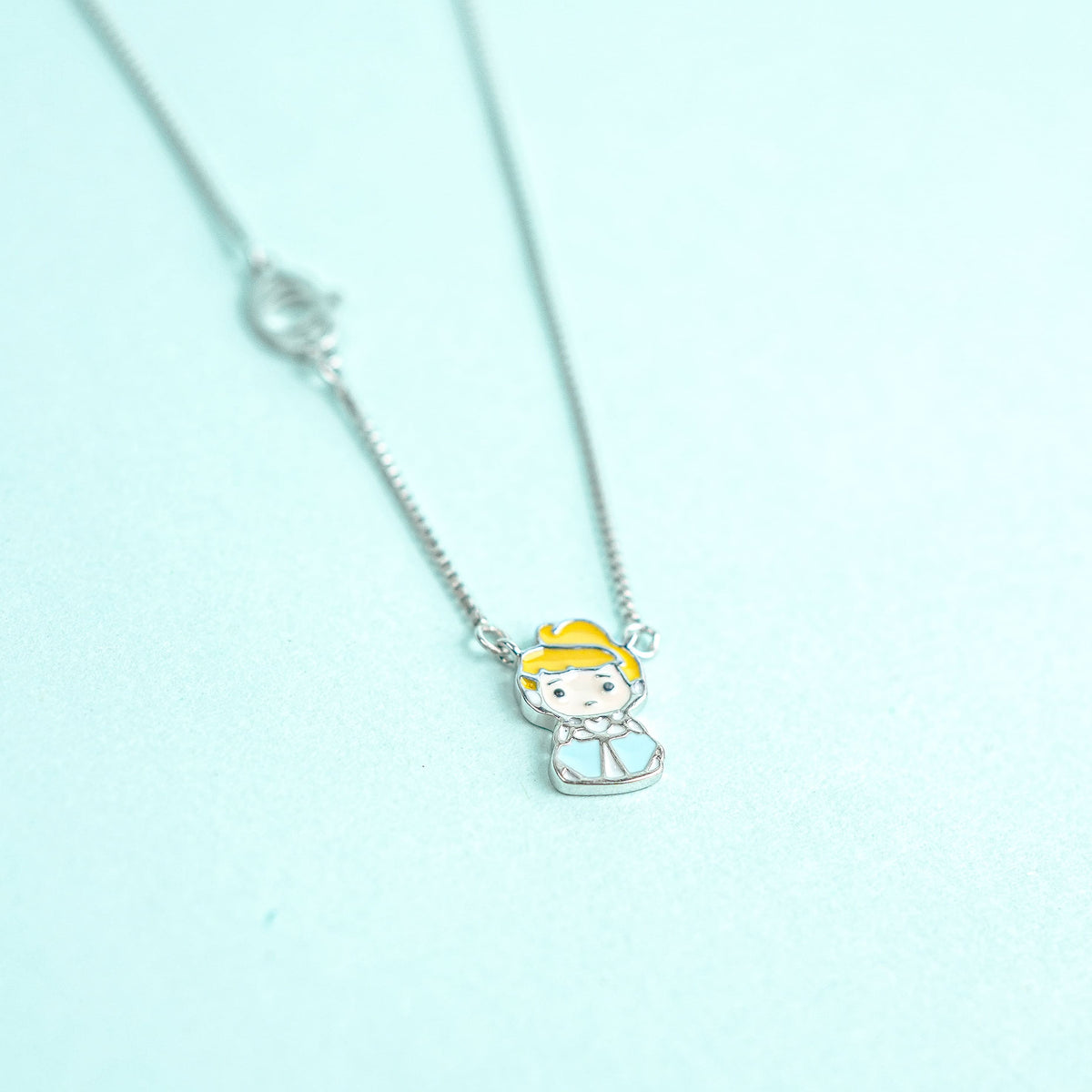 925 Sterling Silver Royal Cinderella Charm Kids Chain (1 to 5 Yrs)