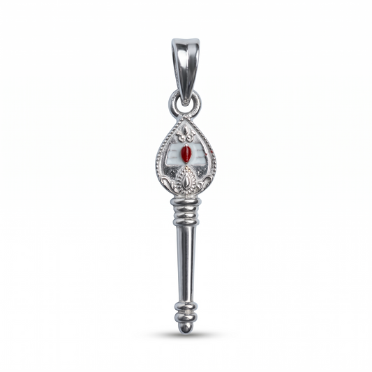 925 Sterling Sliver Lord Murugan vel pendant (Without Chain) |silver pendant for Women & Men.