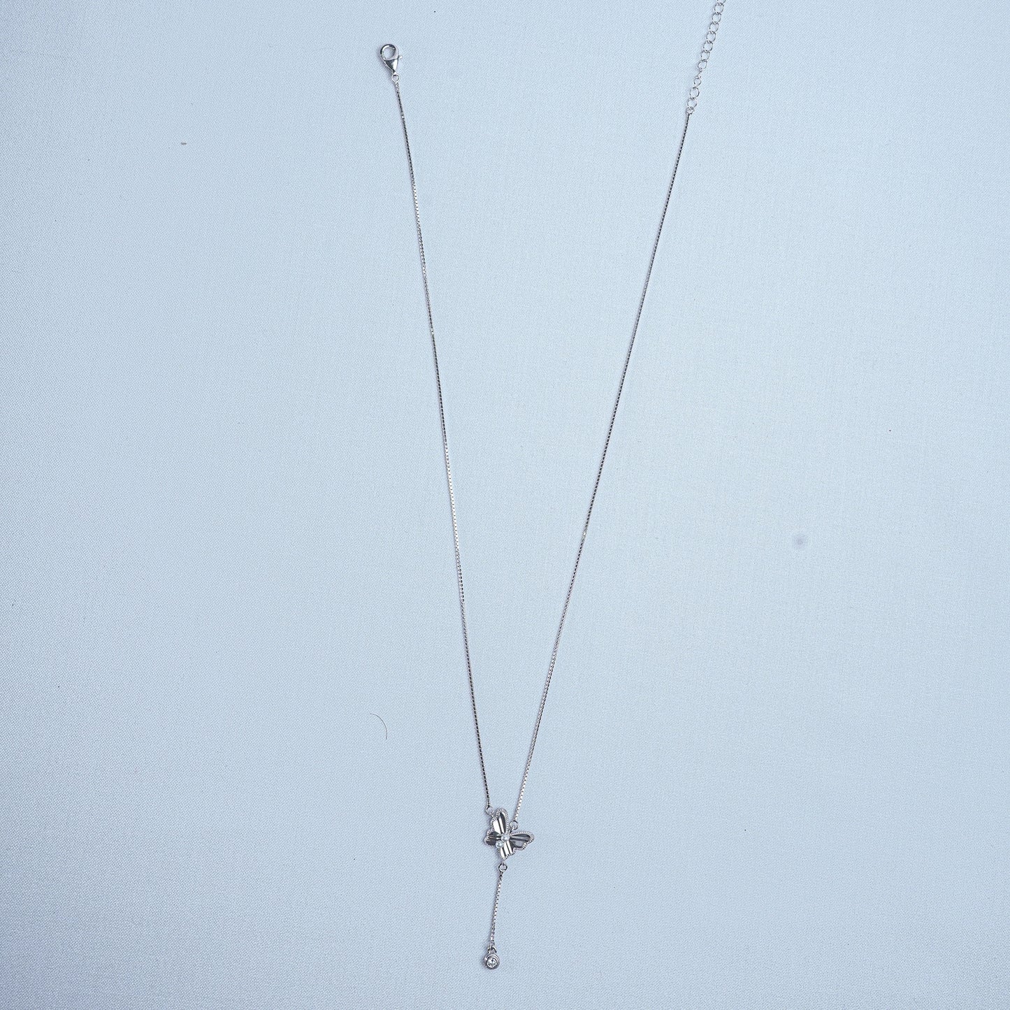 925 Sterling Silver Butterfly Treasure Women Pendant Chain