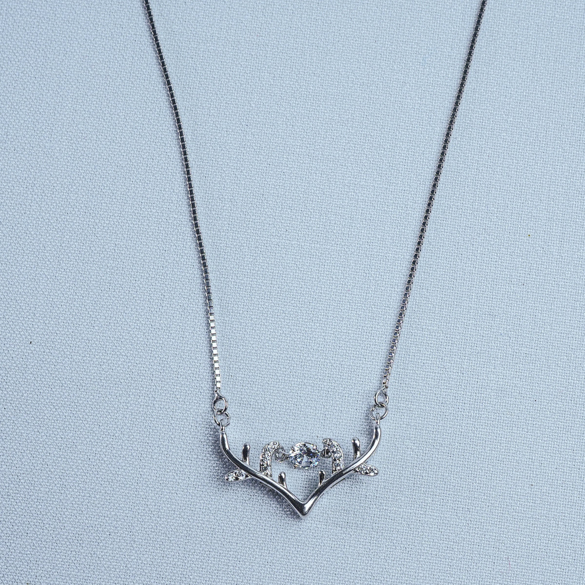 925 Sterling Silver Deer Majesty Women Pendant Chain
