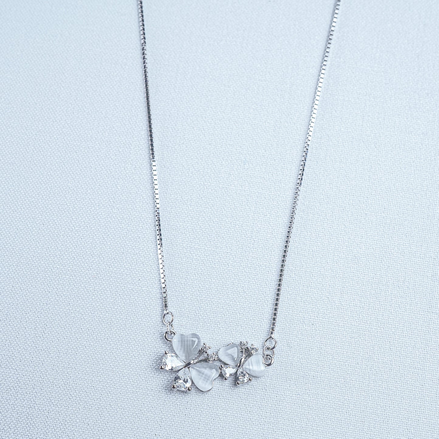 925 Sterling Silver Butterfly Allure Women Pendant Chain