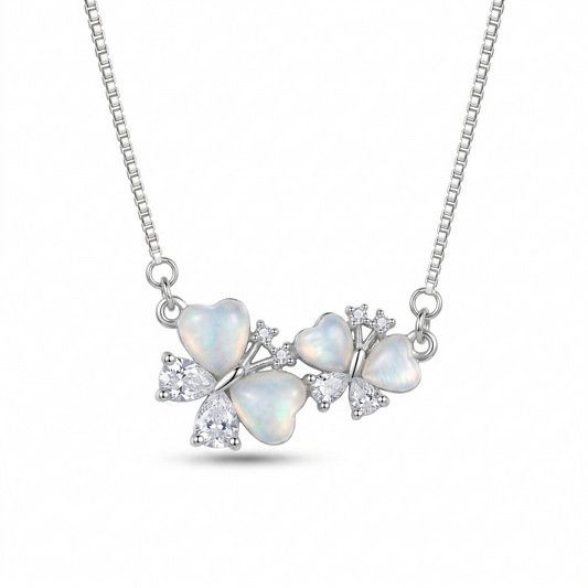 925 Sterling Silver Butterfly Allure Women Pendant Chain