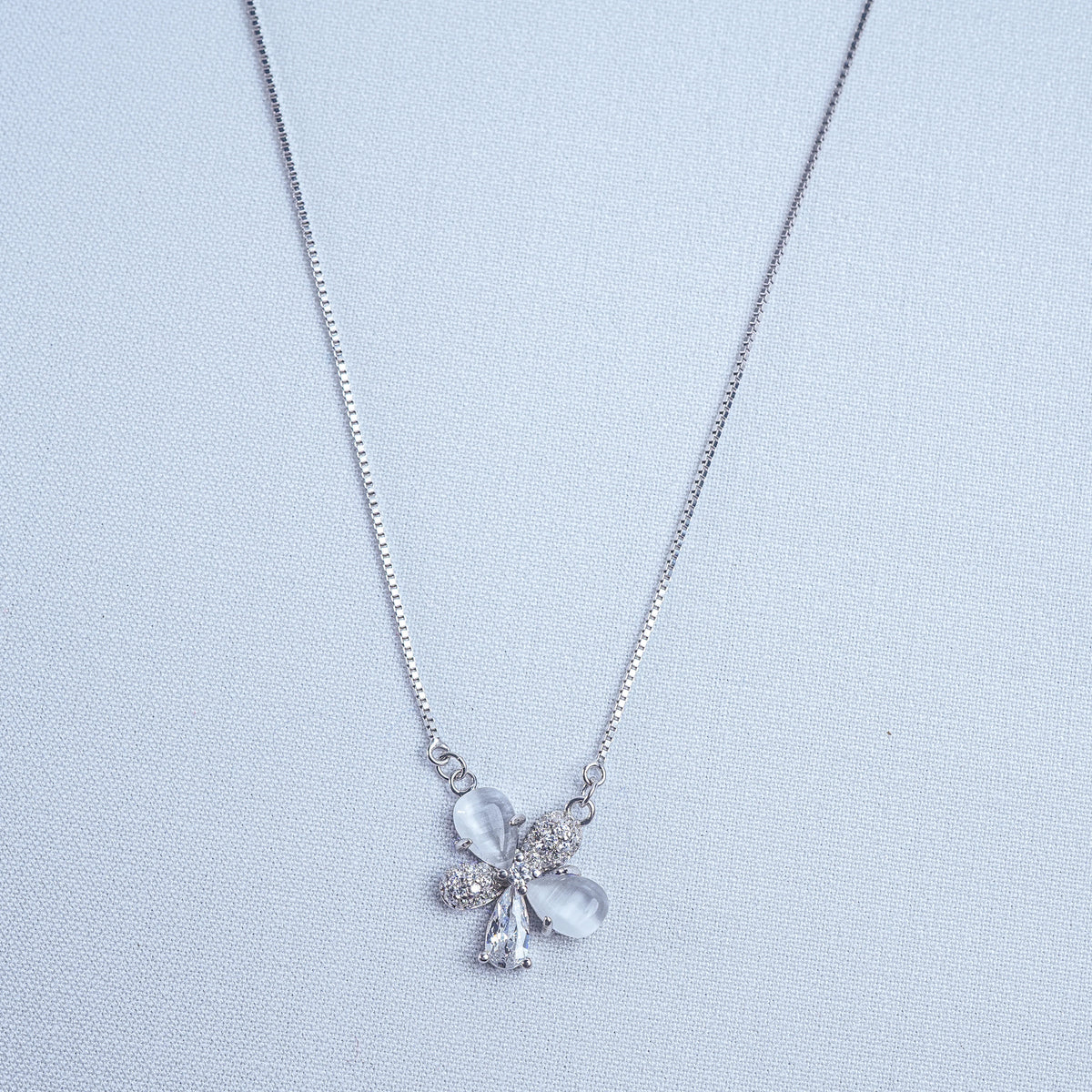 925 Sterling Silver Floral Lumina Women Pendant Chain