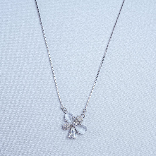 925 Sterling Silver Floral Lumina Women Pendant Chain