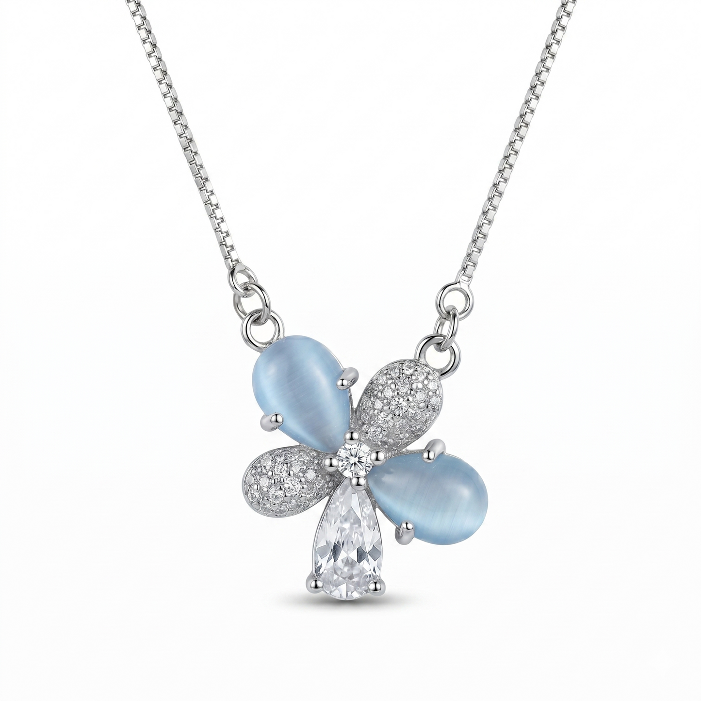 Silver Floral Lumina Pendant Chain