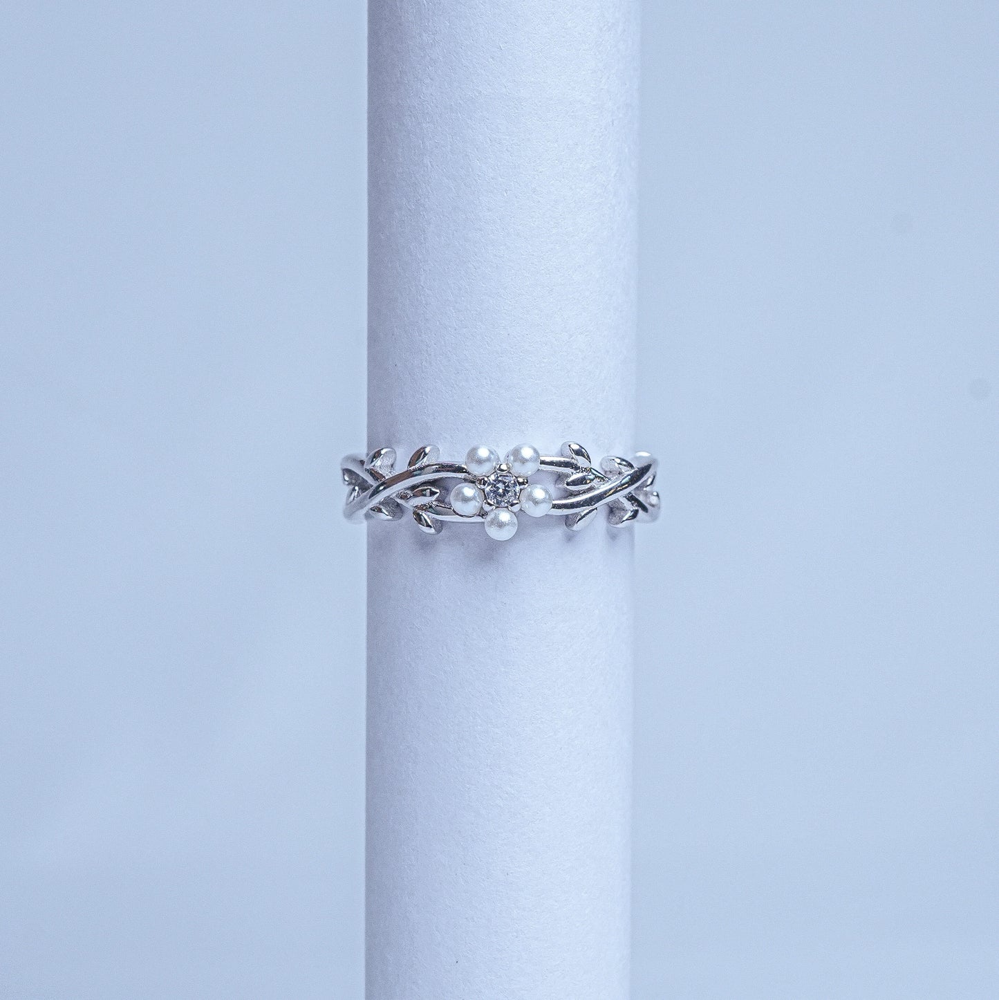 925 Sterling Silver Entwined Flower Women Ring