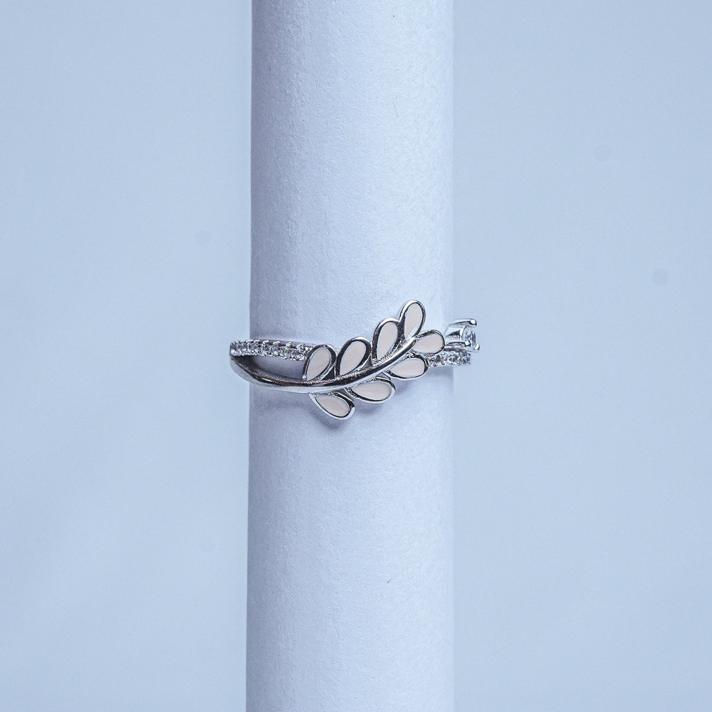 925 Sterling Silver Eternal Leaf Women Ring