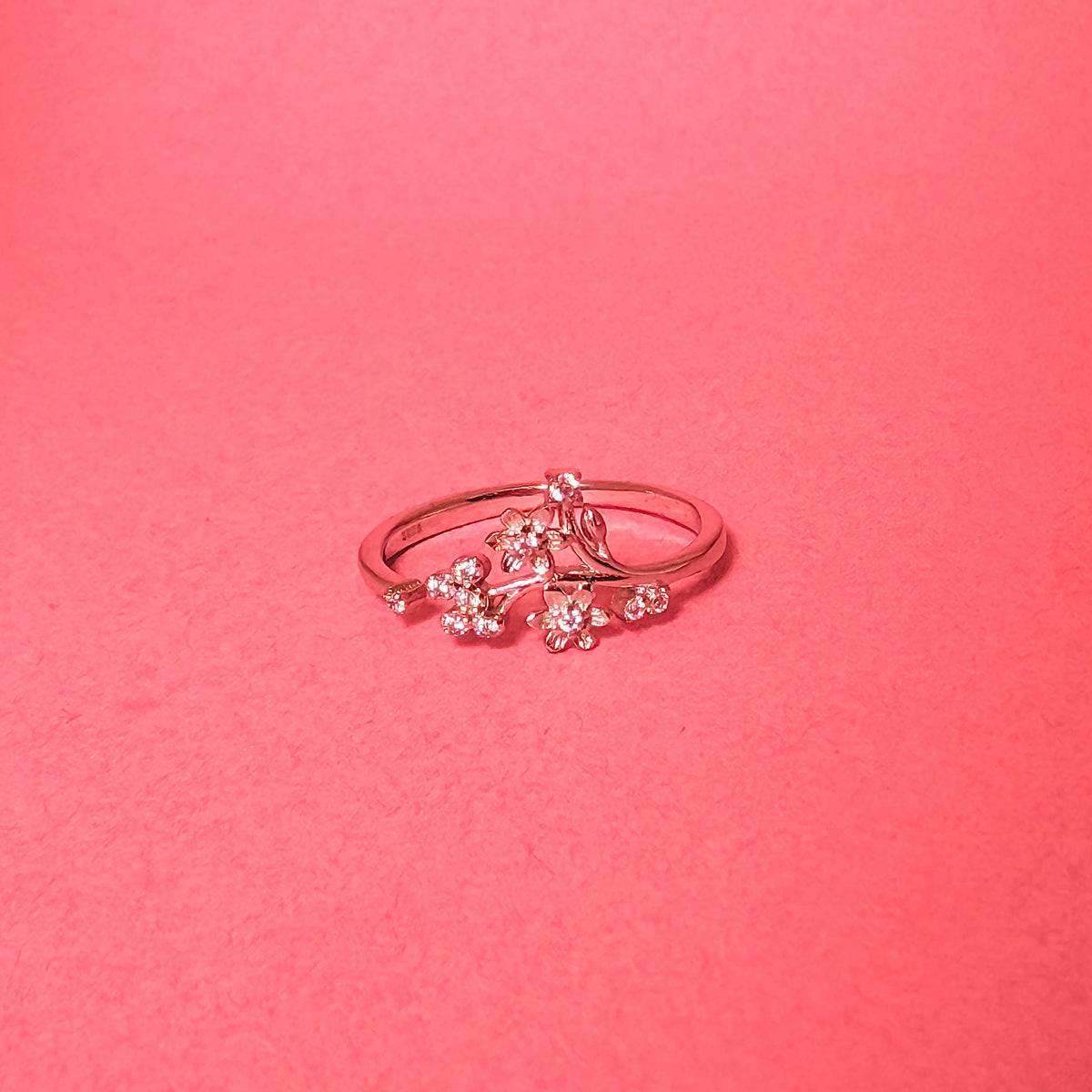 925 Sterling Silver Blooming Florals Women Ring