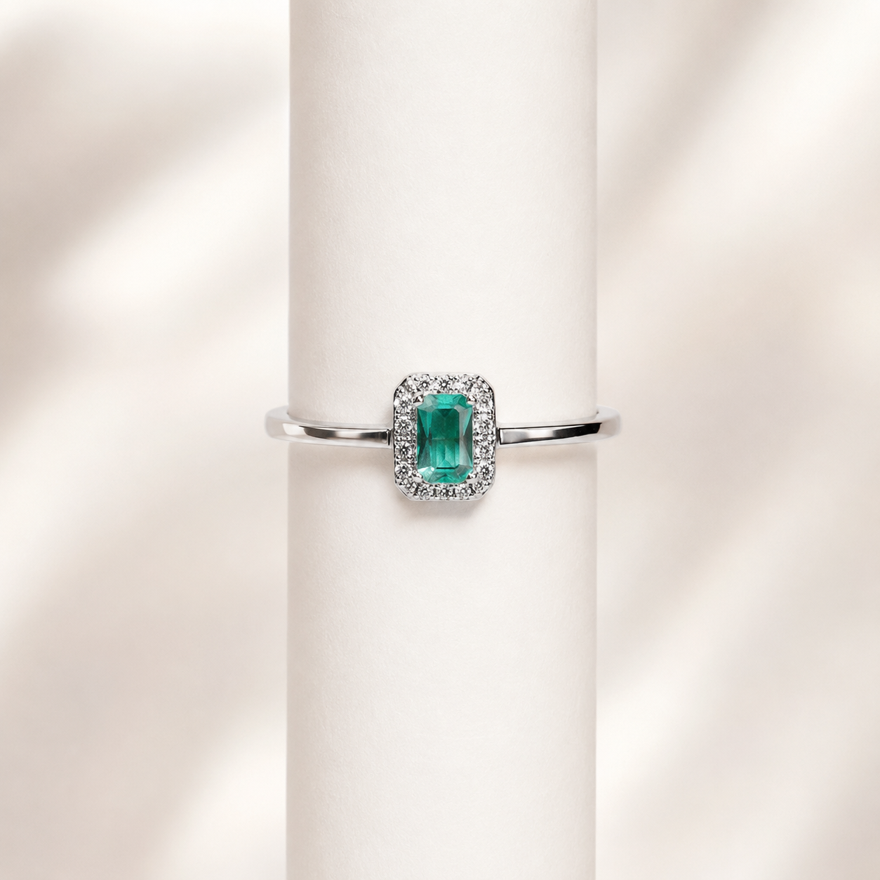 Silver Royal Ocean Mist Stone Ring