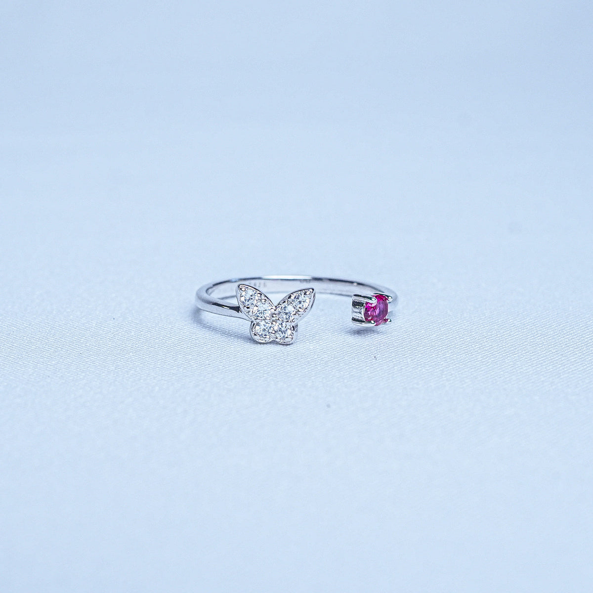 925 Sterling Silver Dreamy Butterfly Women Ring